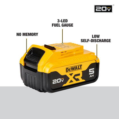 DEWALT 20V Max XR 20V Battery, 5.0-Ah, 2-Pack (DCB205-2) - Available at All In One Marketplace Canada