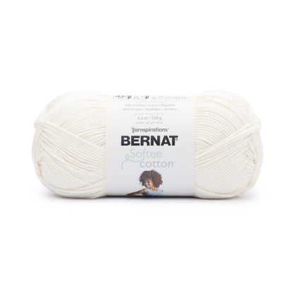 Bernat Softee Cotton Cotton Yarn - 3 Pack of 120g/4.25oz - Nylon - 3 DK (Light) - 254 Yards - Knitting/Crochet Bernat