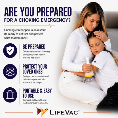 LifeVac Travel Kit (Canadian Version) - Choking Rescue Device, Portable Suction Rescue Device First Aid Kit for Kids and Adults, Portable Airway Suction Device | Anti Choking Device for Children and Adults - Available at All In One Marketplace Canada