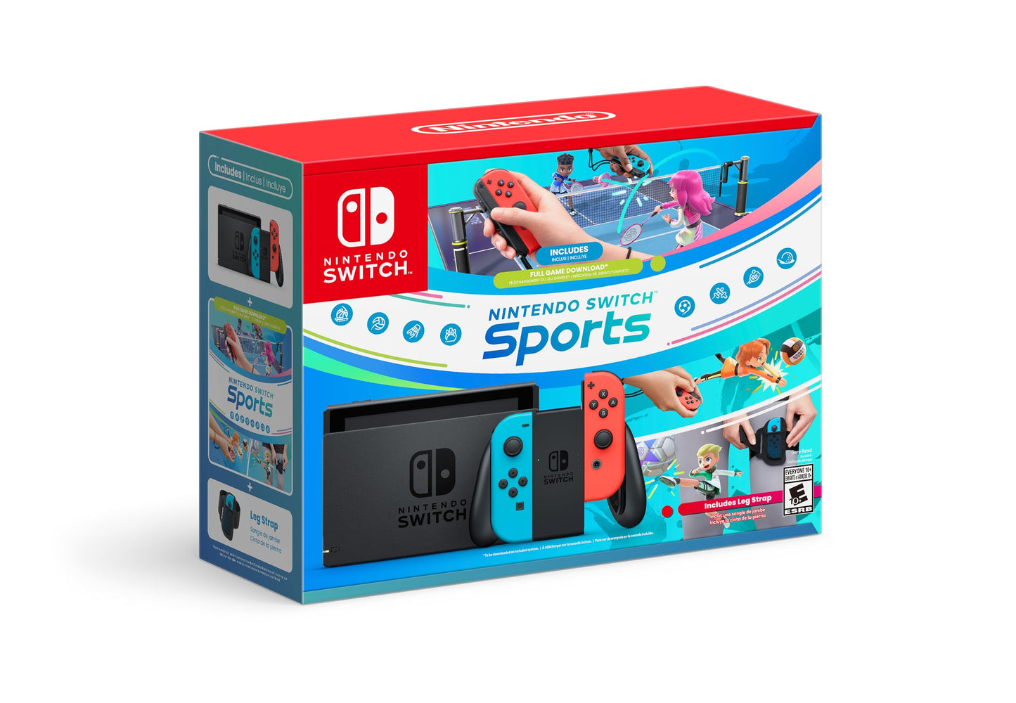 Nintendo Switch with Switch Sports + Leg Strap Bundle - Nintendo Switch Sports Bundle Edition 🍁 All In One Marketplace Canada