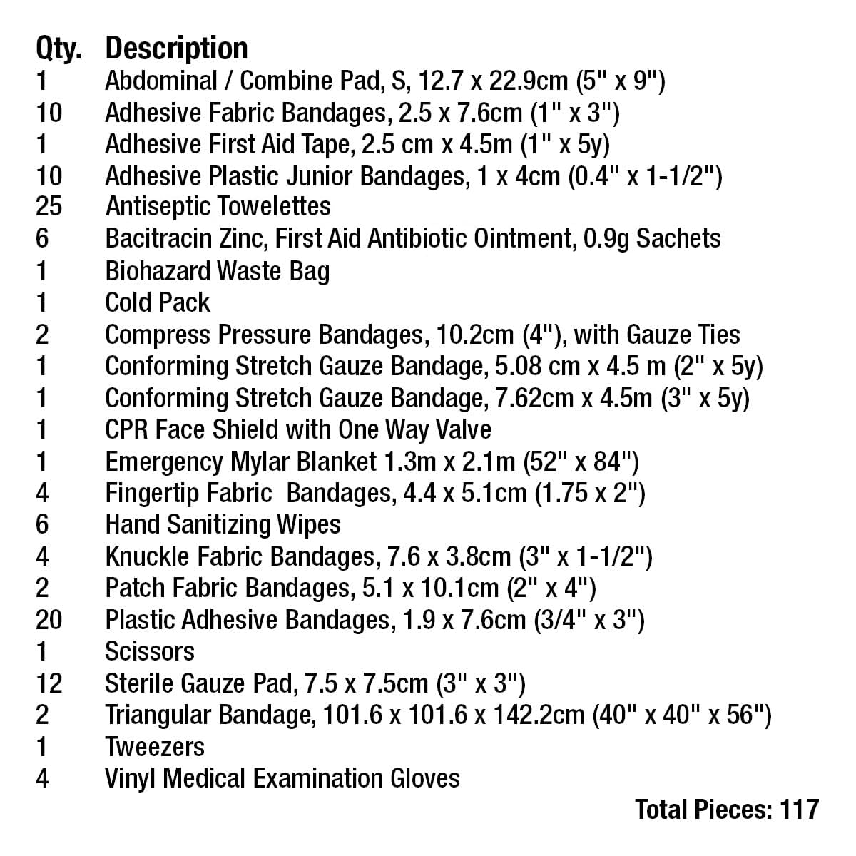 First Aid Central AZ-CSA2SD CSA Deluxe Type 2 25-Person Emergency First Aid Kit For Offices, Worksites, and Construction, 117 Pieces