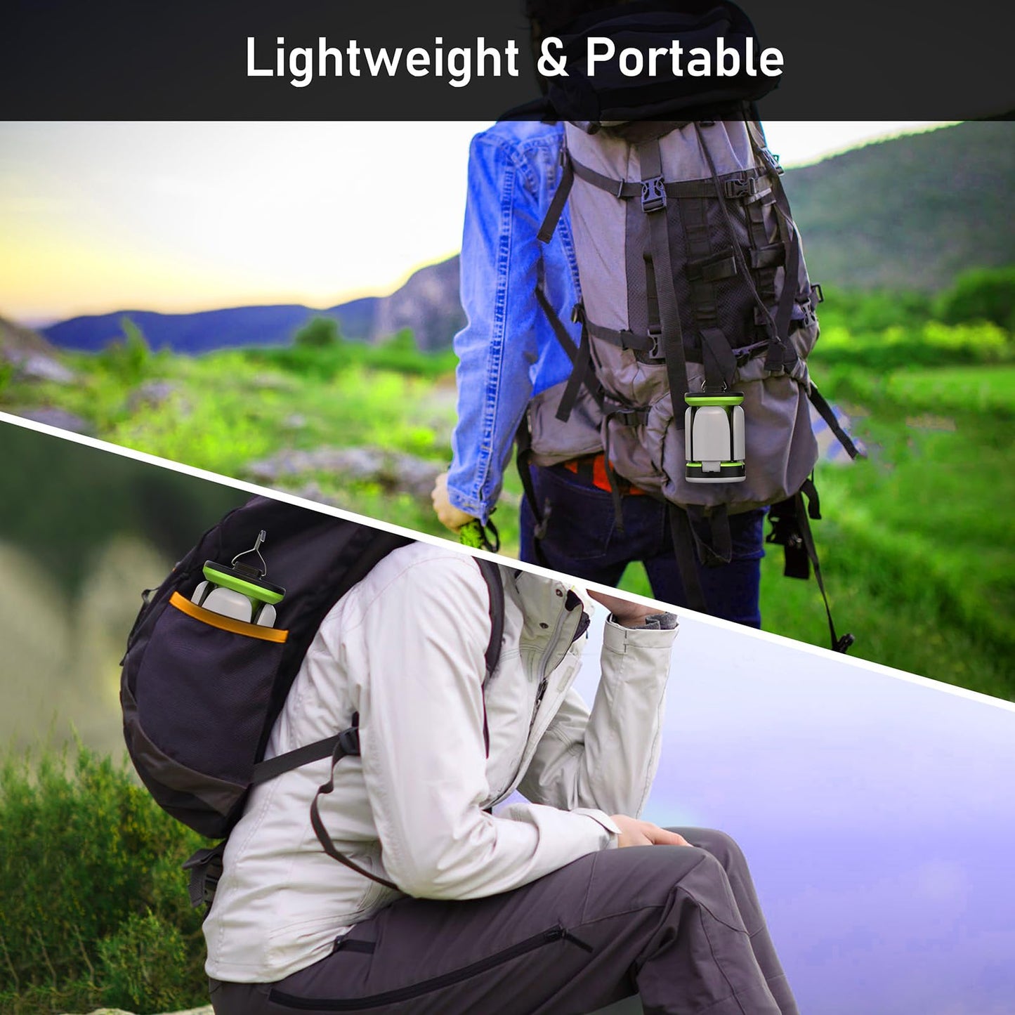 Blukar Camping Lantern Rechargeable, Camping Lights Lamp-7 Light Modes,60 LED Ultra Bright LED Tent Light,Long Battery Life for Outdoor for Camping, Emergency, Fishing, Hiking etc (White Light)
