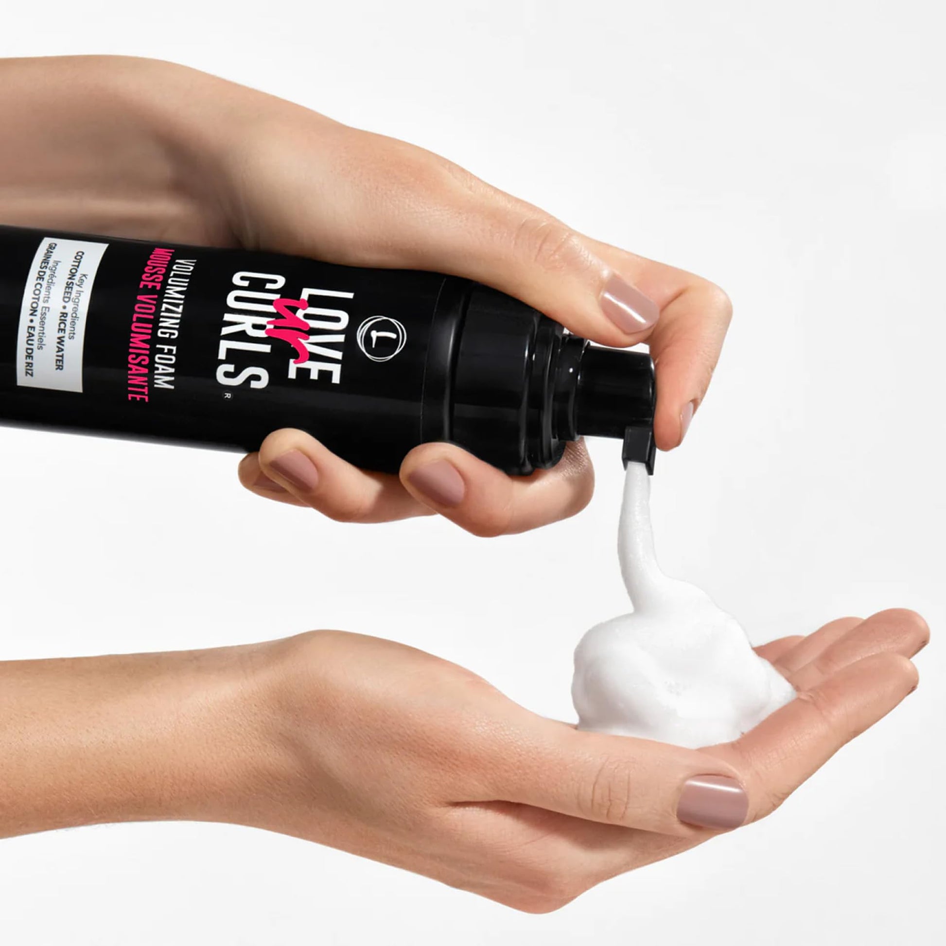 Love Ur Curls® Volumizing Foam, Lightweight Mousse for Curly Hair, Volume & Definition, Frizz Control, Soft Hold, Vegan, Silicone-Free, Quick-Drying, 7.3Fl. Oz. - Available at All In One Marketplace Canada