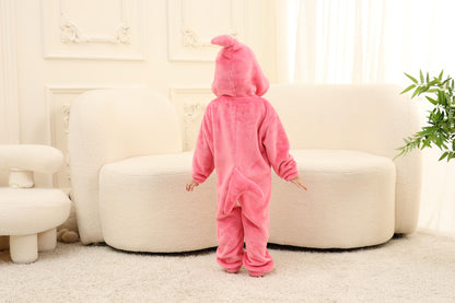 LOLANTA Toddler Boys Girls Shark Costume Hooded Flannel Romper, Pink, 2-3T 🍁 All In One Marketplace Canada