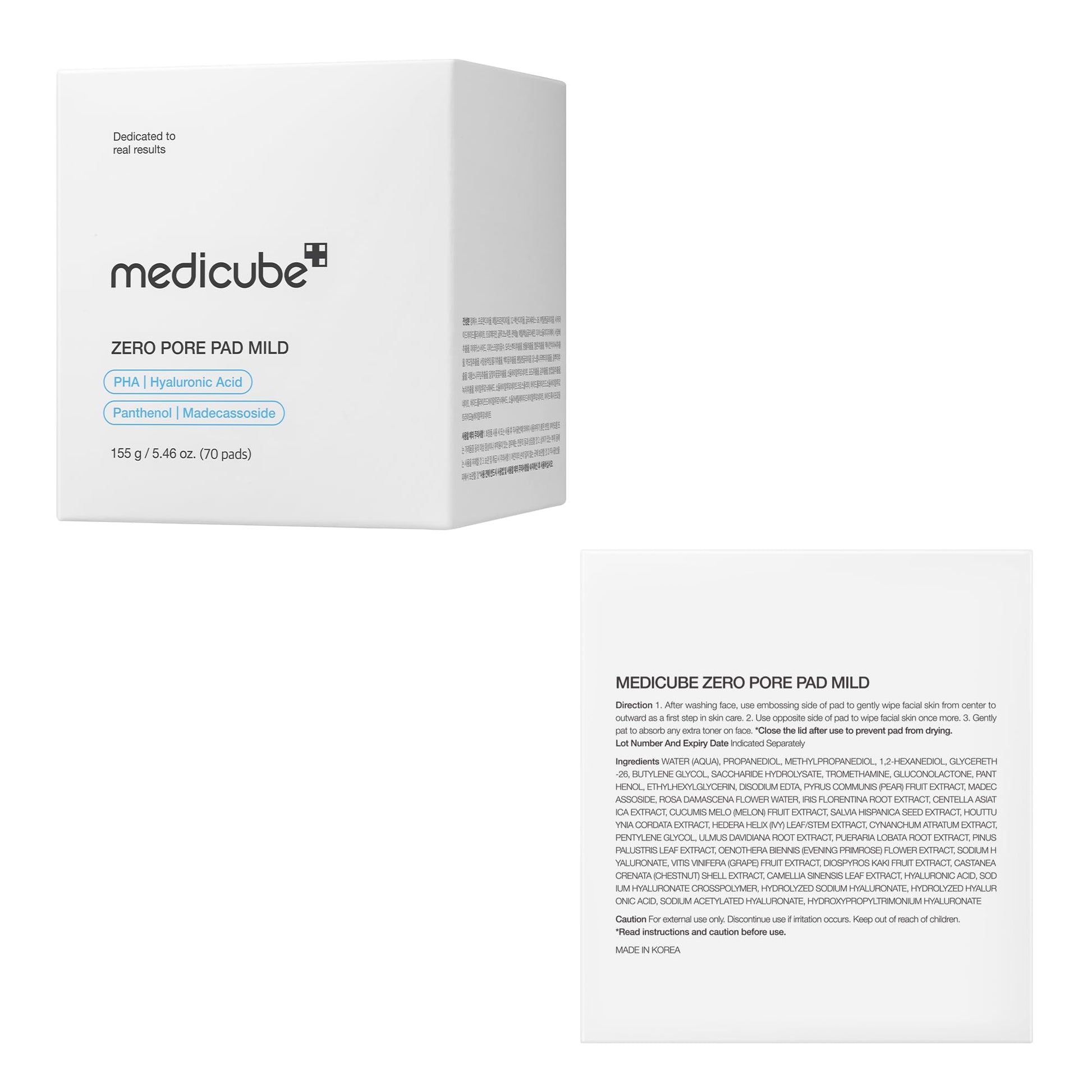 medicube Zero Pore Mild Pad 70 pads - Available at All In One Marketplace Canada