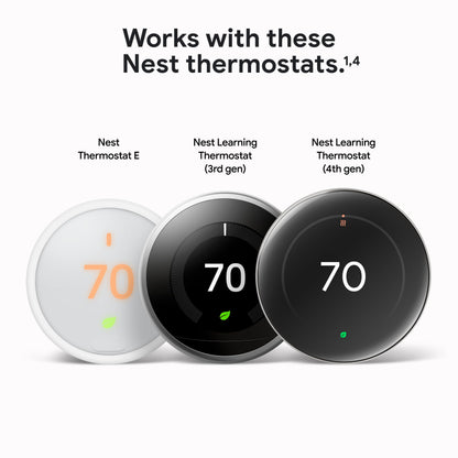 Google Nest Temperature Sensor (2nd Gen) - Porcelain - 1-Pack Google