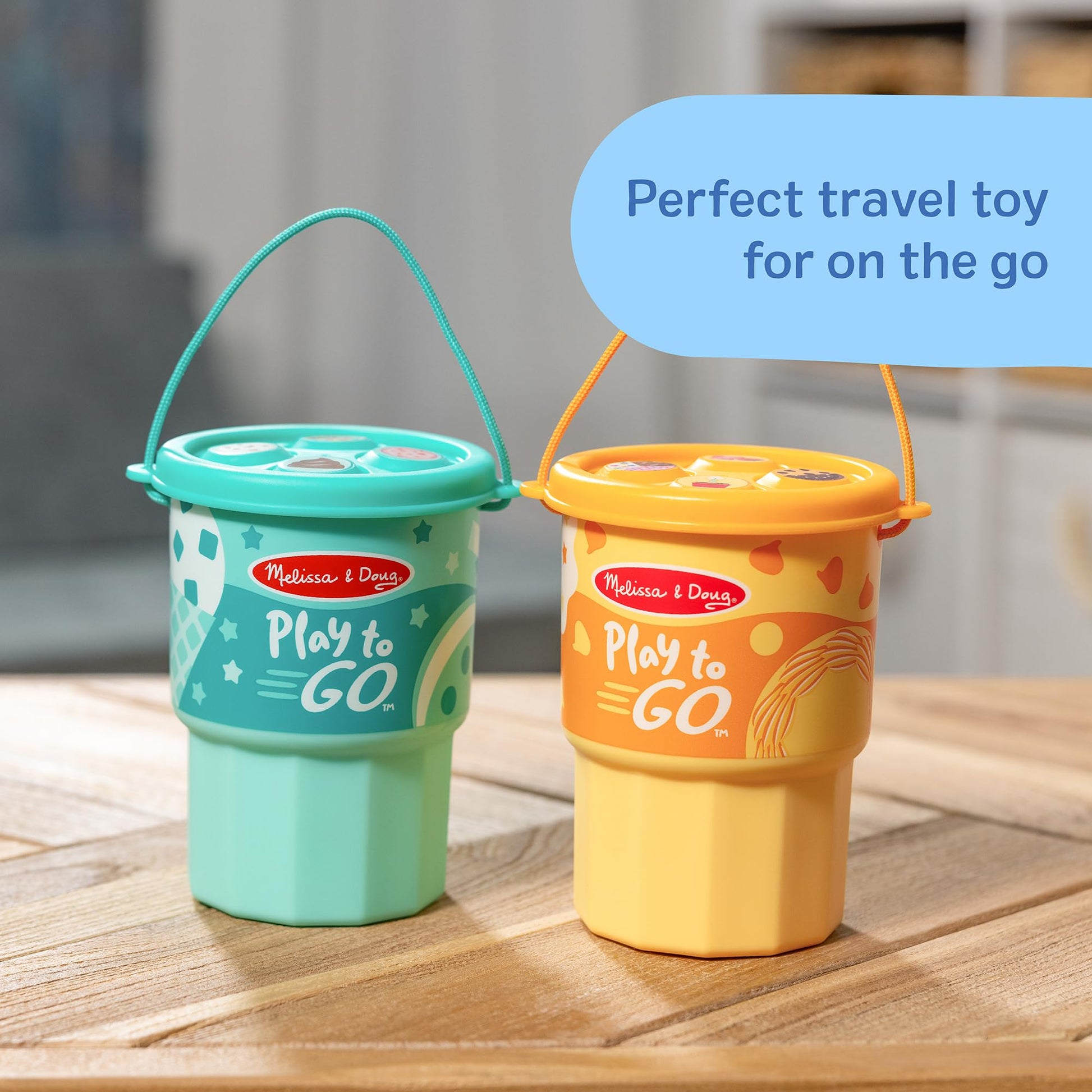 Melissa & Doug Play to Go Food Cups 2-Pack Toy Bundle Melissa & Doug