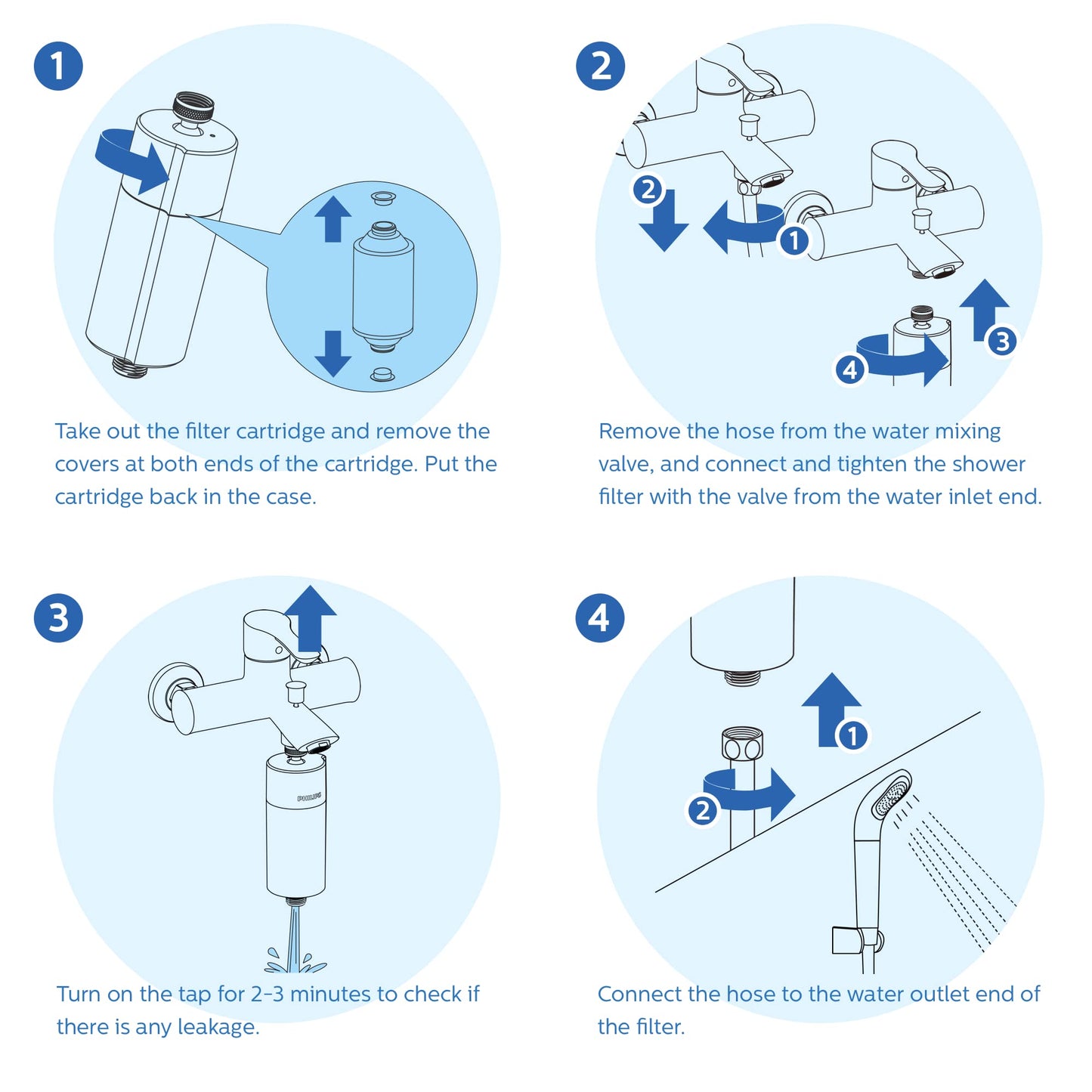 Philips Shower Filter Cartridge AWP175/37, Compatible with AWP1775/37 PHILIPS