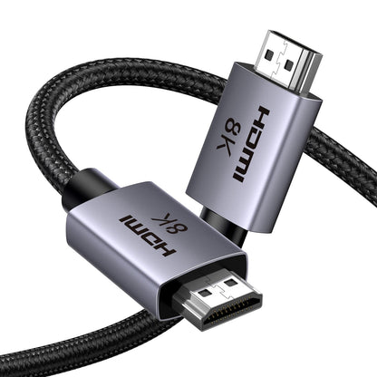 UGREEN 10K 8K HDMI 2.1 Cable 48Gbps 6.6FT, Certified 8K@60Hz 4K@120Hz 144Hz High Speed Gaming Cable Braided Cord, eARC HDCP 2.3 Dynamic HDR Compatible for HDTV/PS5/Xbox/SoundBar/RTX3090/Blu-ray - Available at All In One Marketplace Canada