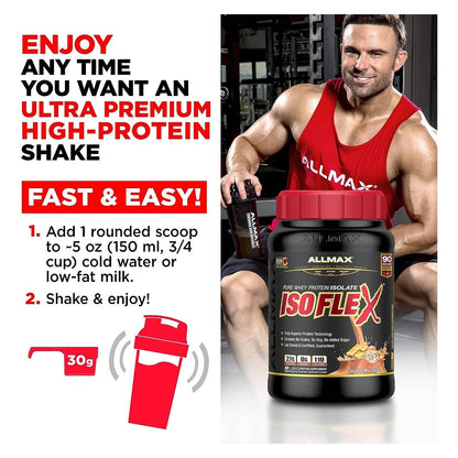 ALLMAX ISOFLEX 100% Whey Protein Isolate - Vanilla - 5 lb