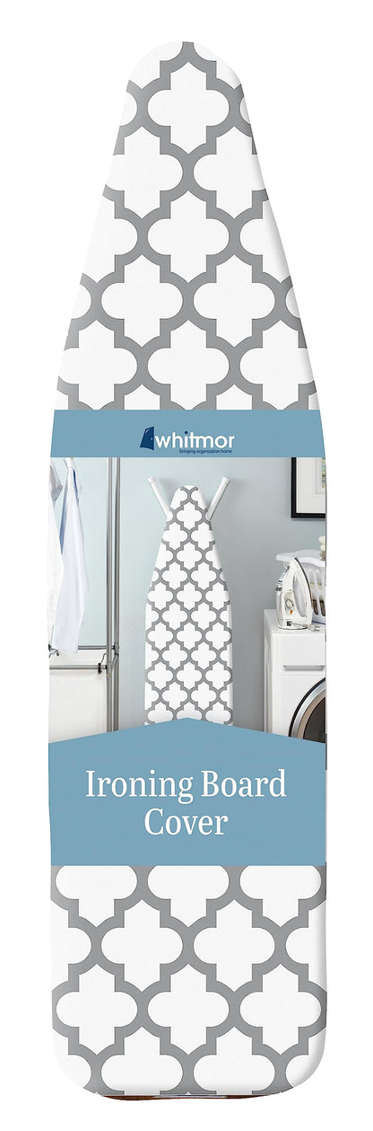 Whitmor Deluxe Ironing Board Cover and Pad (Ironing board not included) - Medallion Grey WHITMOR