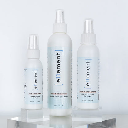 e11ement - Hypochlorous Acid All Natural Face and Skin Spray - Safe for All Skin Types - Acne Prone Skin - Dry Face, Skin, Scalp - Piercings & Tattoos Aftercare - Natural Saline Toner - Eye Lash Cleanser - Facial Cleanser - Soothes and Repairs Skin (Featu