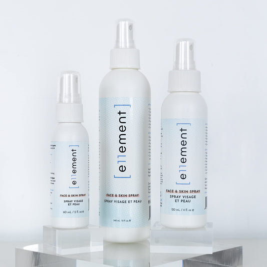 e11ement - Hypochlorous Acid All Natural Face and Skin Spray - Safe for All Skin Types - Acne Prone Skin - Dry Face, Skin, Scalp - Piercings & Tattoos Aftercare - Natural Saline Toner - Eye Lash Cleanser - Facial Cleanser - Soothes and Repairs Skin (Featu