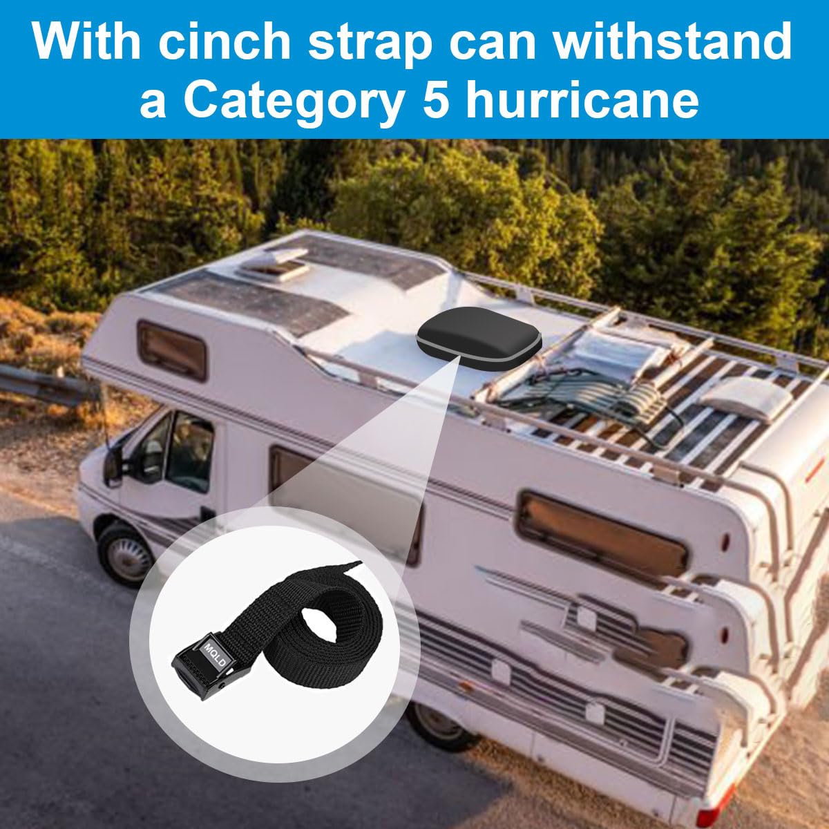 MQLD Camper Air Conditioner Cover Trailer AC Covers for RV Roof Unit, 600D Oxford Cloth Fits RecPro, TOSOT, FOGATTI 16K, Coleman Mach RV Air Conditioner Winter Covers for Outside - A/C Cover for Roof 🍁 All In One Marketplace Canada
