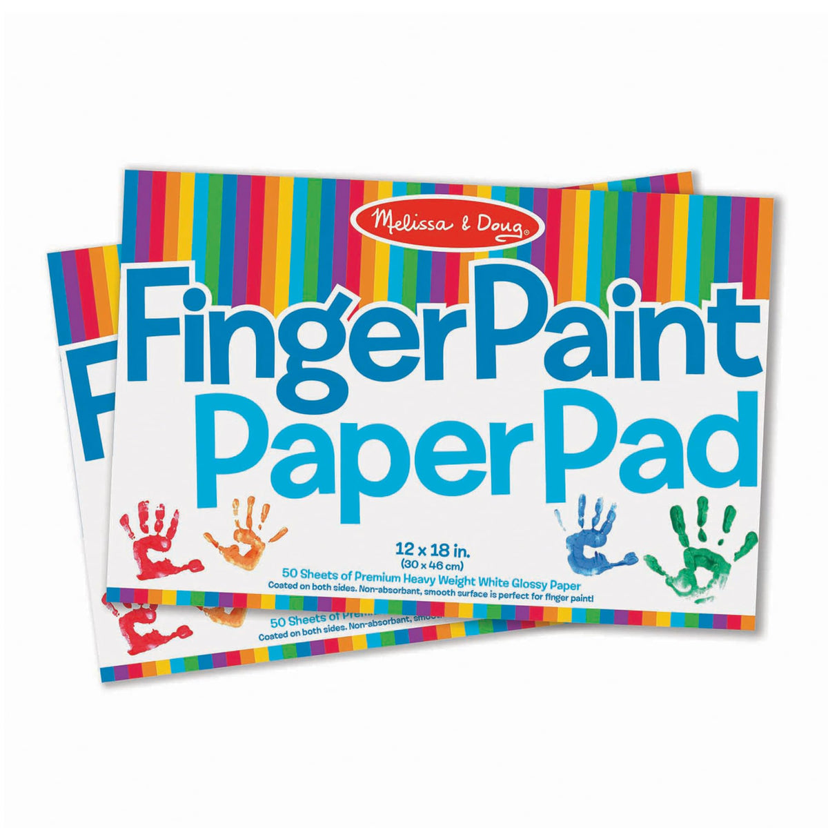 Melissa & Doug Finger Paint Paper Pad 2-Pack Kids Art Supply