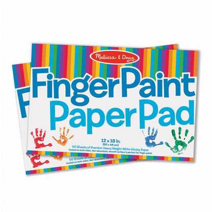 Melissa & Doug Finger Paint Paper Pad 2-Pack Kids Art Supply