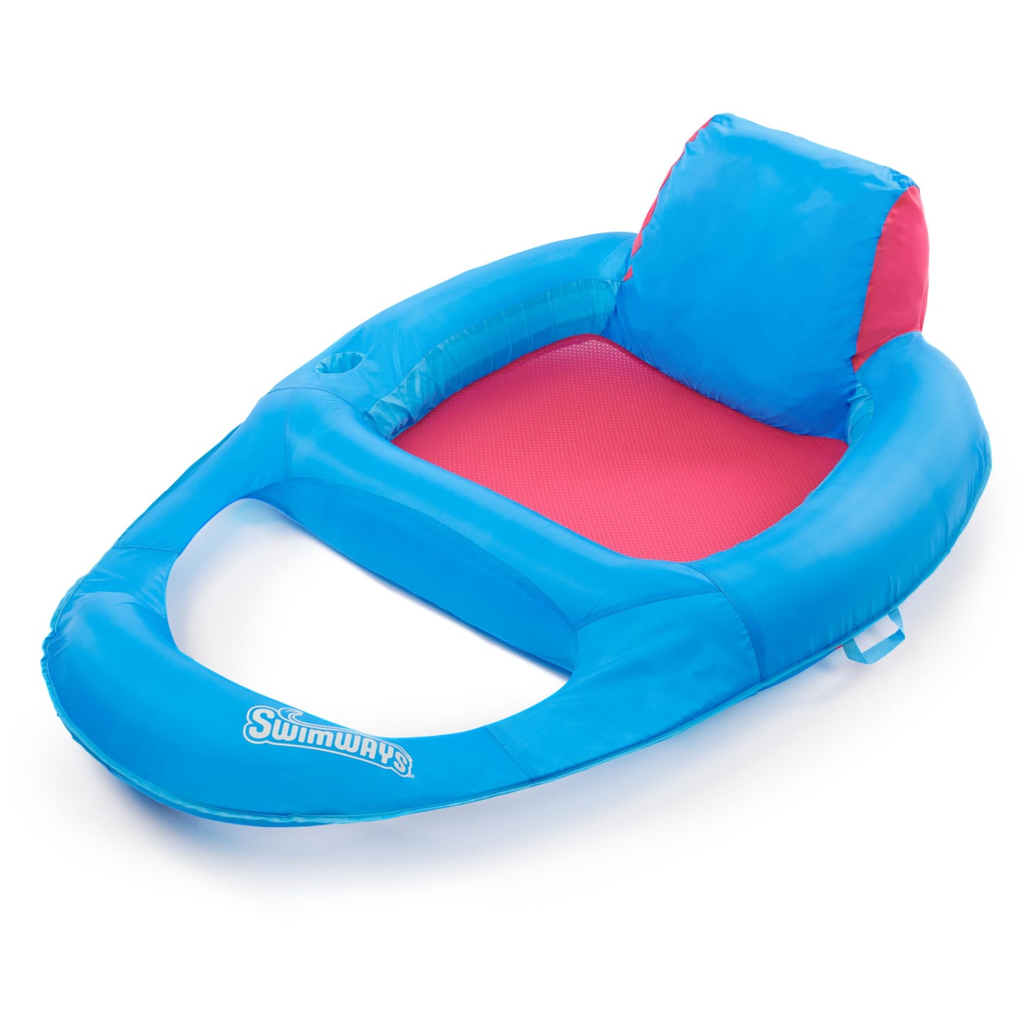 SwimWays Spring Float Premium Recliner Pool Lounger, Inflatable Pool Floats Adult with Fast Inflation for Ages 15 & Up