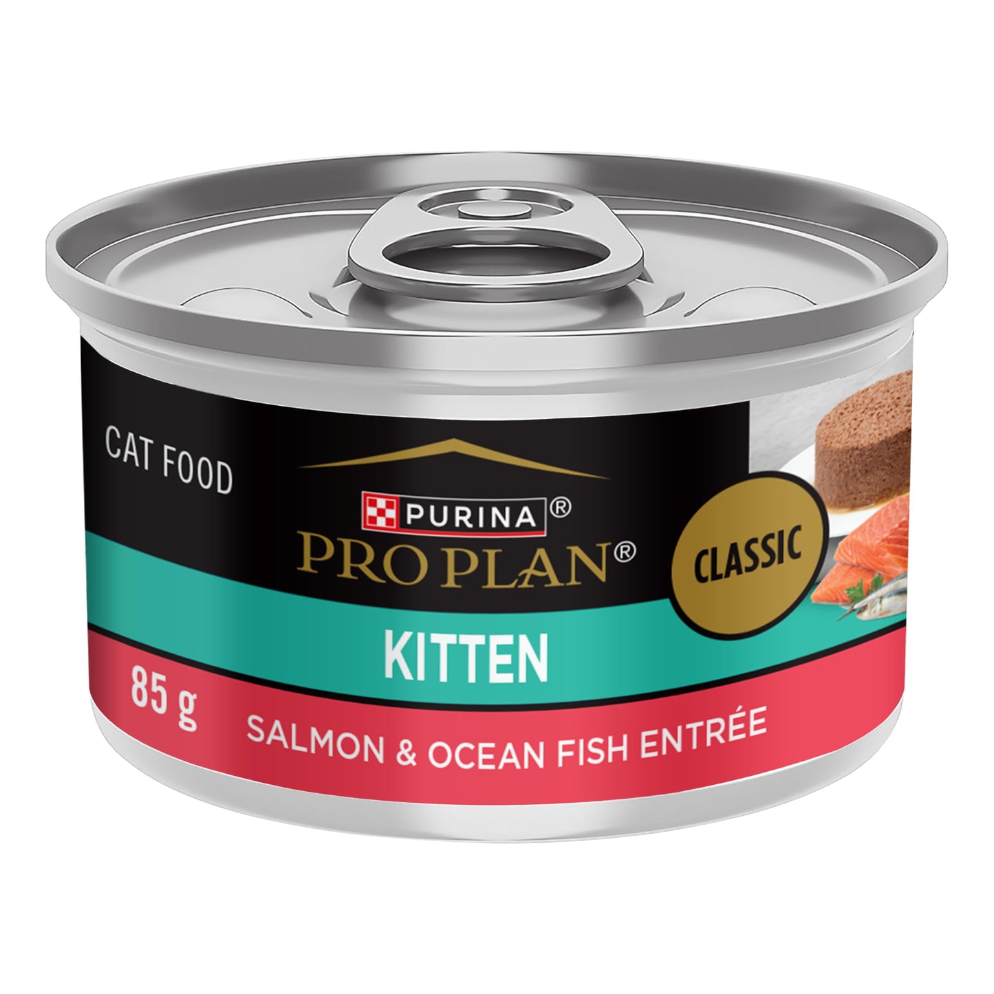 Purina Pro Plan Wet Kitten Food, Salmon & Ocean Fish Entree - 85 g Can (24 Pack) 🍁 All In One Marketplace Canada