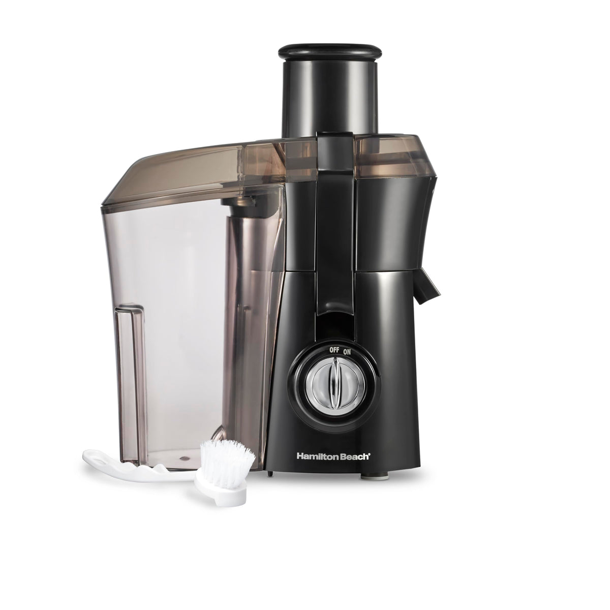 Hamilton Beach Big Mouth 3 inch Feed Chute Juice Extractor for Whole Fruits & Veggies, Easy Clean stainless steel strainer, Centrifugal Extractor, BPA Free, large Pulp bin, 800W, Black, 67601AG