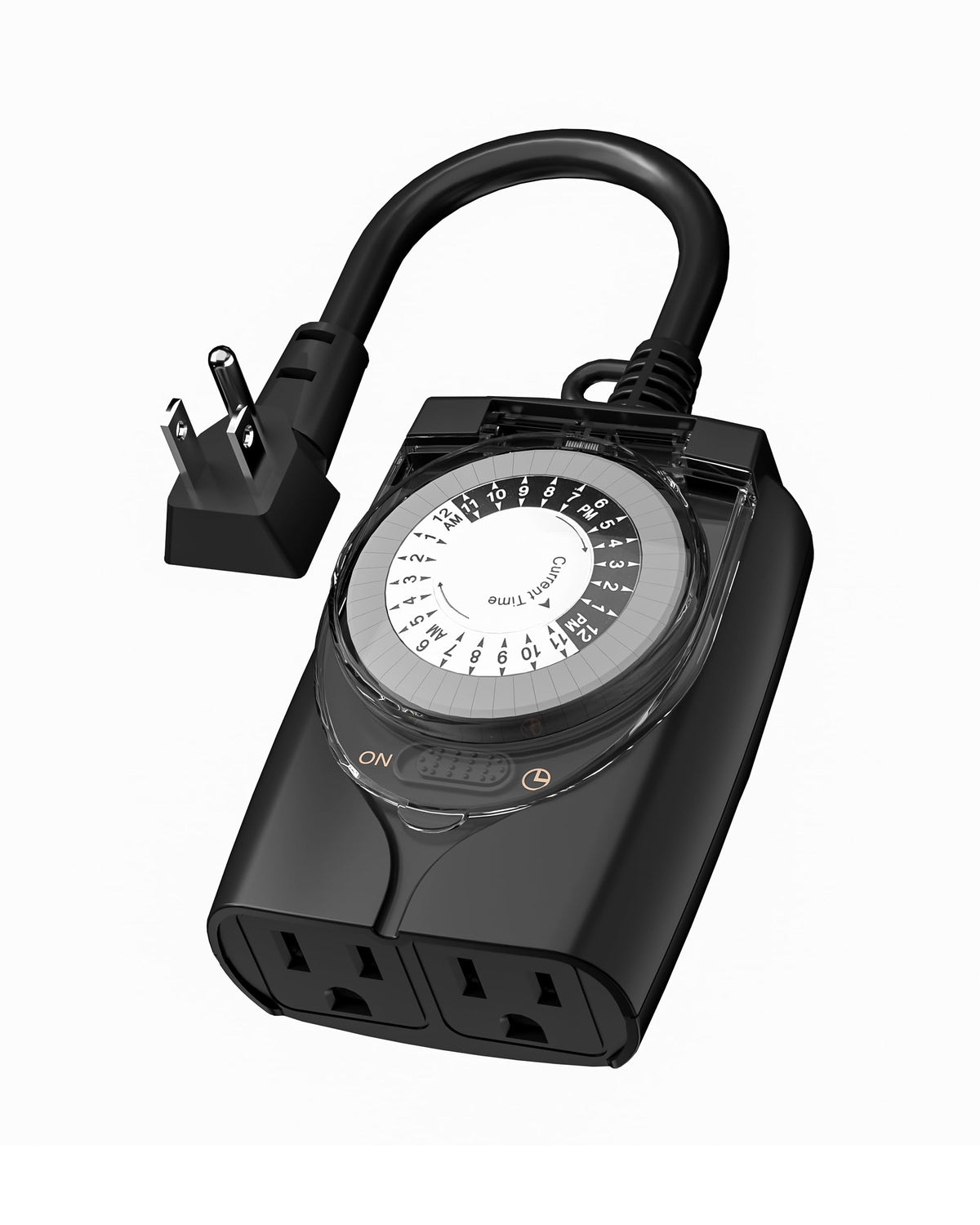 HBN Outdoor Timer Outlet,24 Hour Mechanical Timer,2 Grounded Outlets,1/2HP 🍁 All In One Marketplace Canada