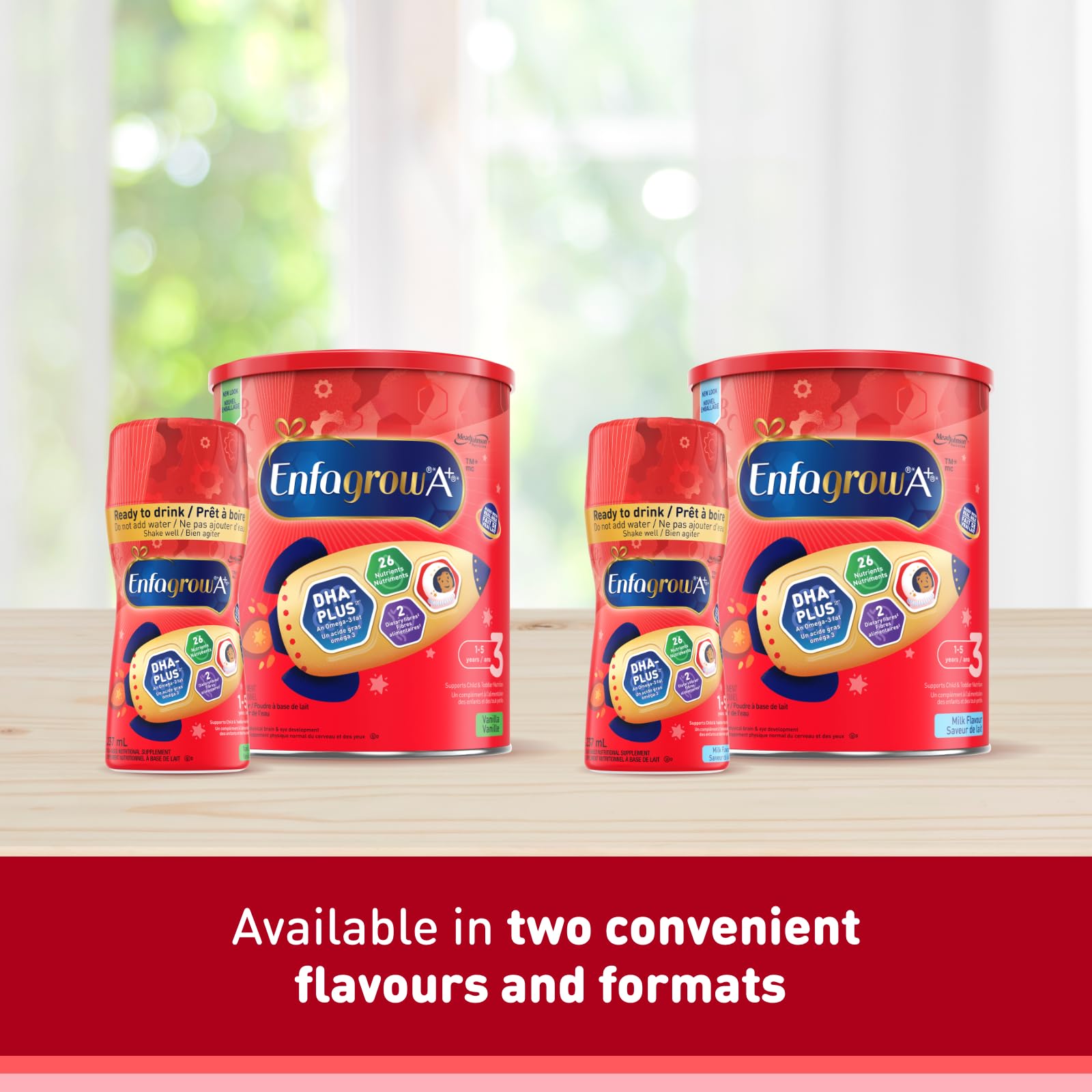 Enfagrow A+ Toddler Nutritional Drink Powder with DHA – Ages 1-5, Milk Flavor, 907g