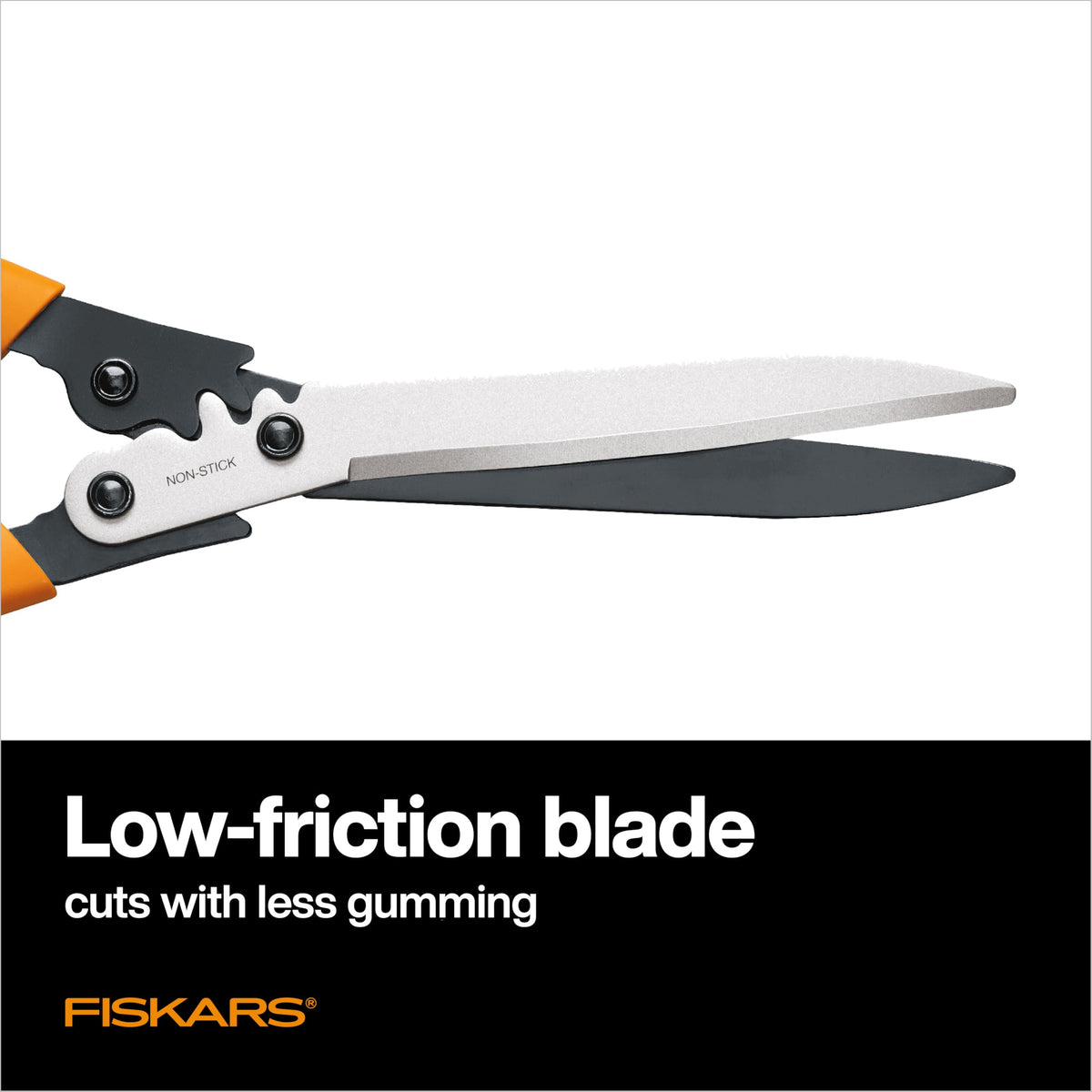 Fiskars 23" PowerGear2 Garden Hedge Shears, Hedge Clippers, 10" Blades
