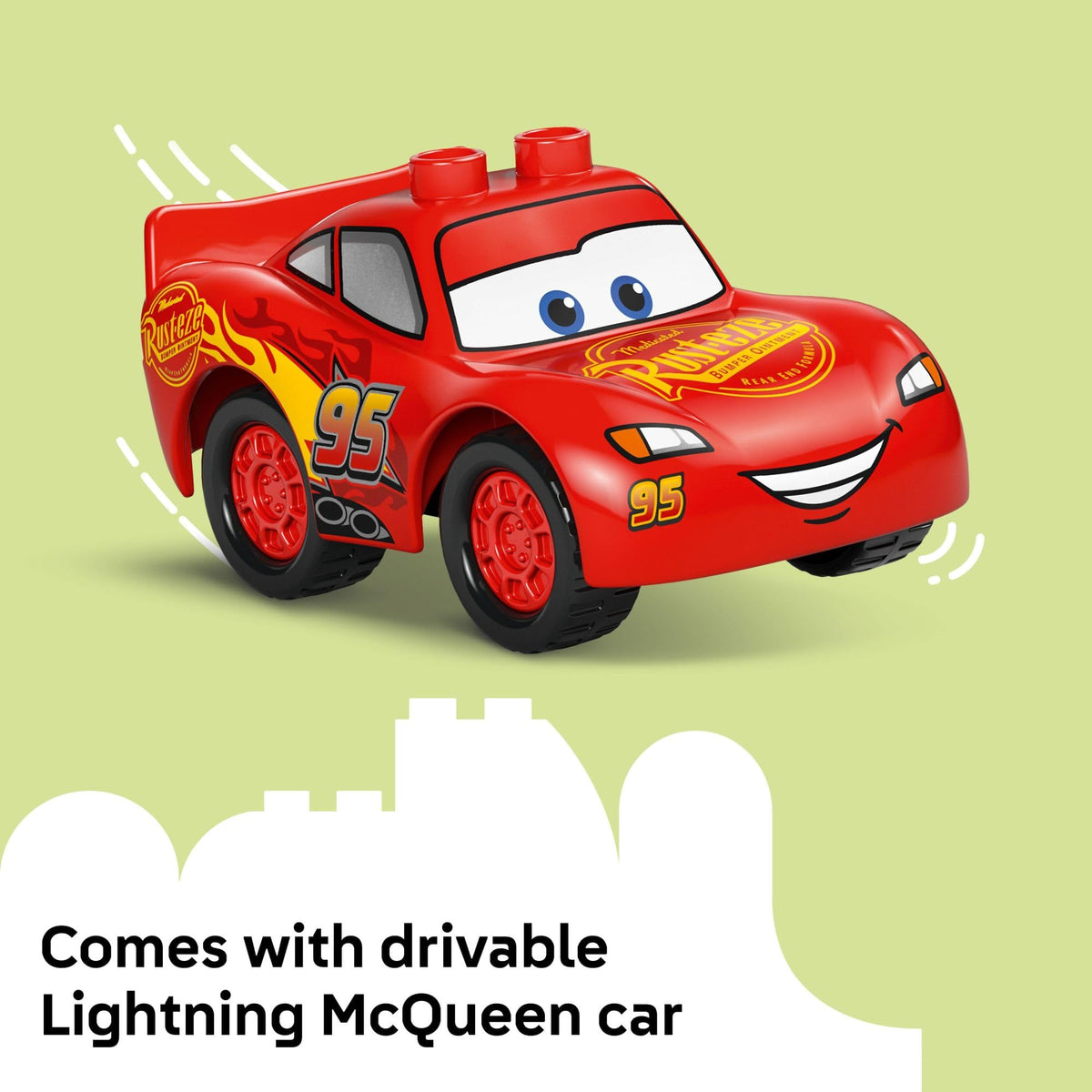 LEGO DUPLO │ Disney and Pixar Cars McQueen’s Visit to Doc’s Garage, Buildable Toddler Toy Inspires Creative Play, Building Set for Preschoolers Aged 2 Plus Who Love Vehicle Playsets 10456