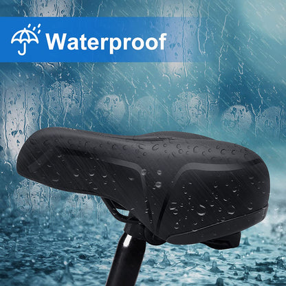 Roryimke Comfortable Bike Seat Replacement Bike Saddle Dual Shock Absorbing Ball Anti-Slip Bicycle Saddle Waterproof Bicycle Seat for Men Women Universal Fit for Exercise Indoor Mountain Road Bikes