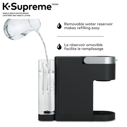 Keurig K-Supreme Single Serve K-Cup Pod Coffee Maker in Black with MultiStream Technology