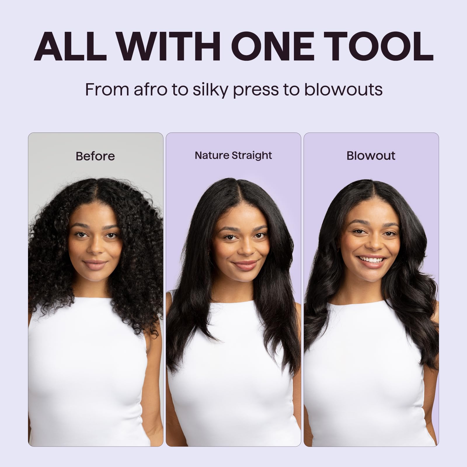 Wavytalk Thermal Brush, Blowout Boost 1.5 inch Curling Brush, Heated Round Brush for Blowout Look, Dual Voltage, Tourmaline Ceramic, Negative Ion Technology, 5 Temperature Settings - Available at All In One Marketplace Canada