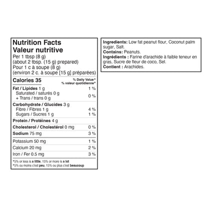 PBfit All-Natural Peanut Butter Powder, Peanut Butter Powder from Real Roasted Pressed Peanuts, Low in Fat High in Protein, 4g of Protein, 425g (15oz) - Available at All In One Marketplace Canada