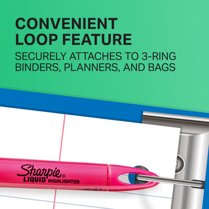 Sharpie Liquid Highlighters, Chisel Tip, Assorted Colours, 10 Count - Available at All In One Marketplace Canada