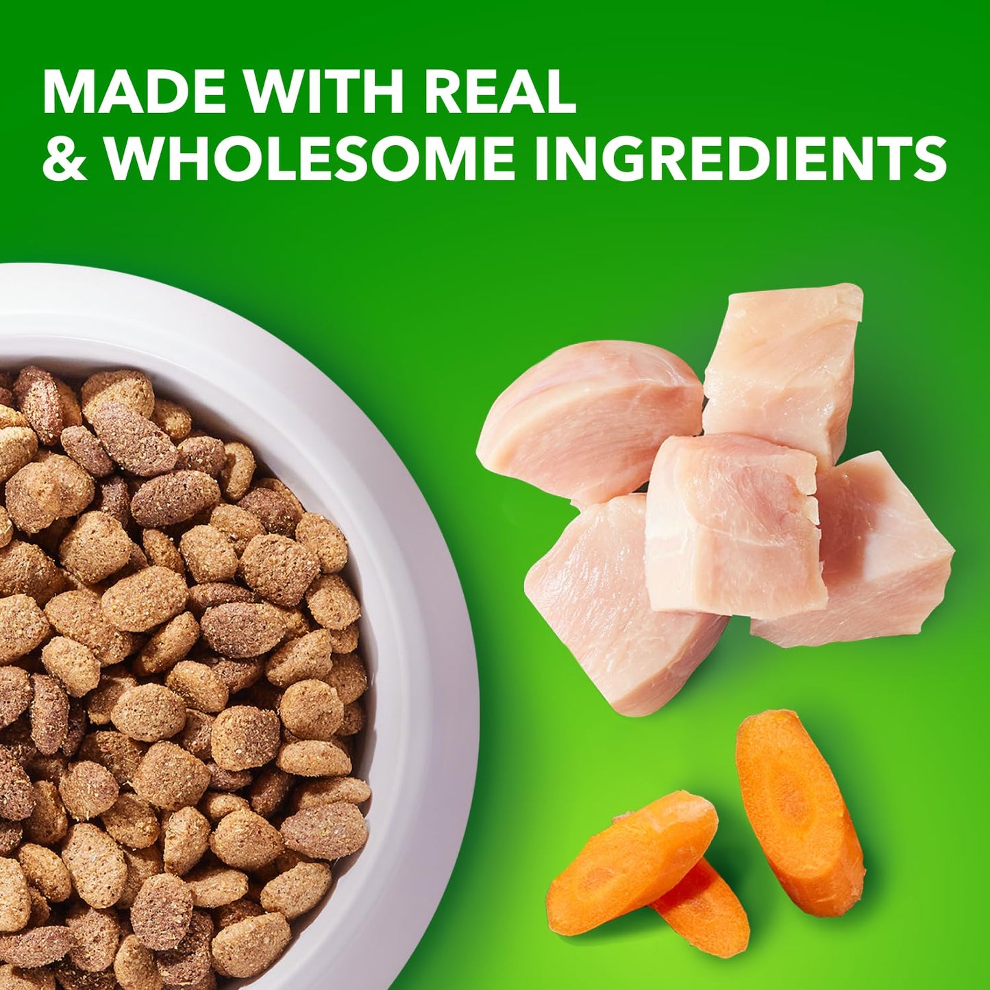 IAMS Proactive Health Minichunks Dry Dog Food – Crunchy Kibble for Adult Dogs – Chicken & Whole Grain Recipe – 13.61KG (30LB) Bag - Available at All In One Marketplace Canada