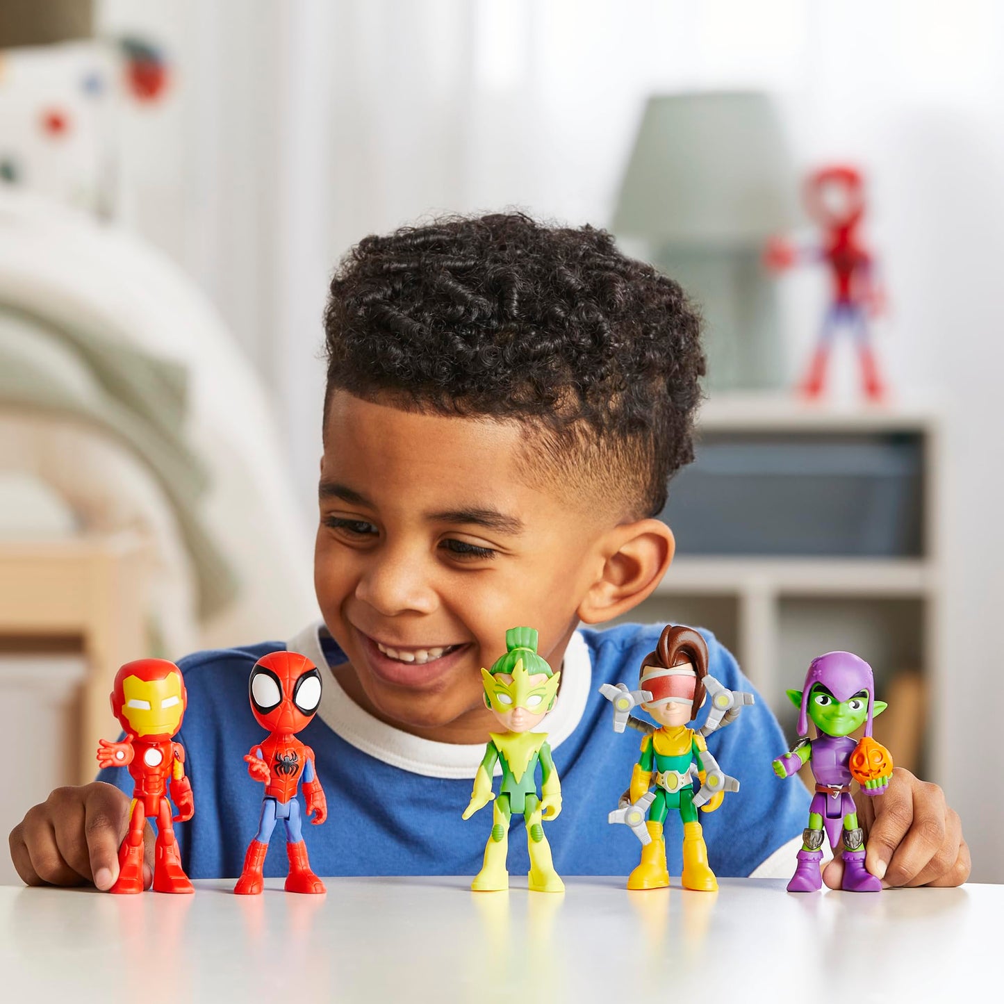 Marvel Spidey and His Amazing Friends, Friends & Foes Pack, 5 Action Figures, 4-Inch, Preschool Super Hero Toys for Kids Ages 3 and Up, Amazon Exclusive Hasbro