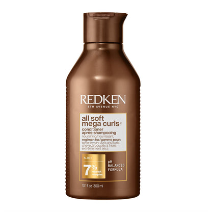 Redken All Soft Mega Curls Conditioner, For Extremely Dry Hair, For Curly & Coily Hair, Nourishes & Softens Severely Dry Hair, With Aloe Vera, 300 ML 🍁 All In One Marketplace Canada Redken
