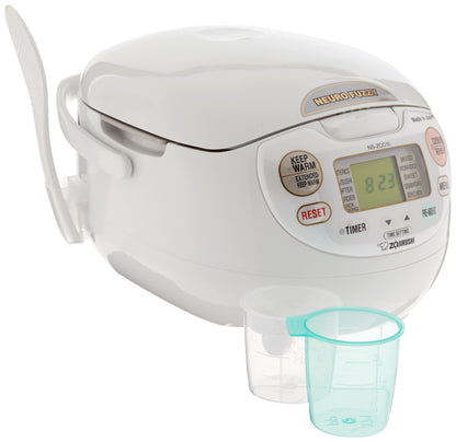 Zojirushi NS-ZCC10 5.5-Cup Neuro Fuzzy Rice Cooker And Warmer In Premium White Zojirushi