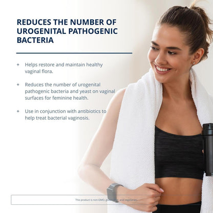 Metagenics UltraFlora Women’s Probiotic – Shelf-Stable Supplement for Vaginal Health & Yeast Reduction – with Lactobacillus GR-1 & RC-14 – Non-GMO – 30 Capsules* - Available at All In One Marketplace Canada