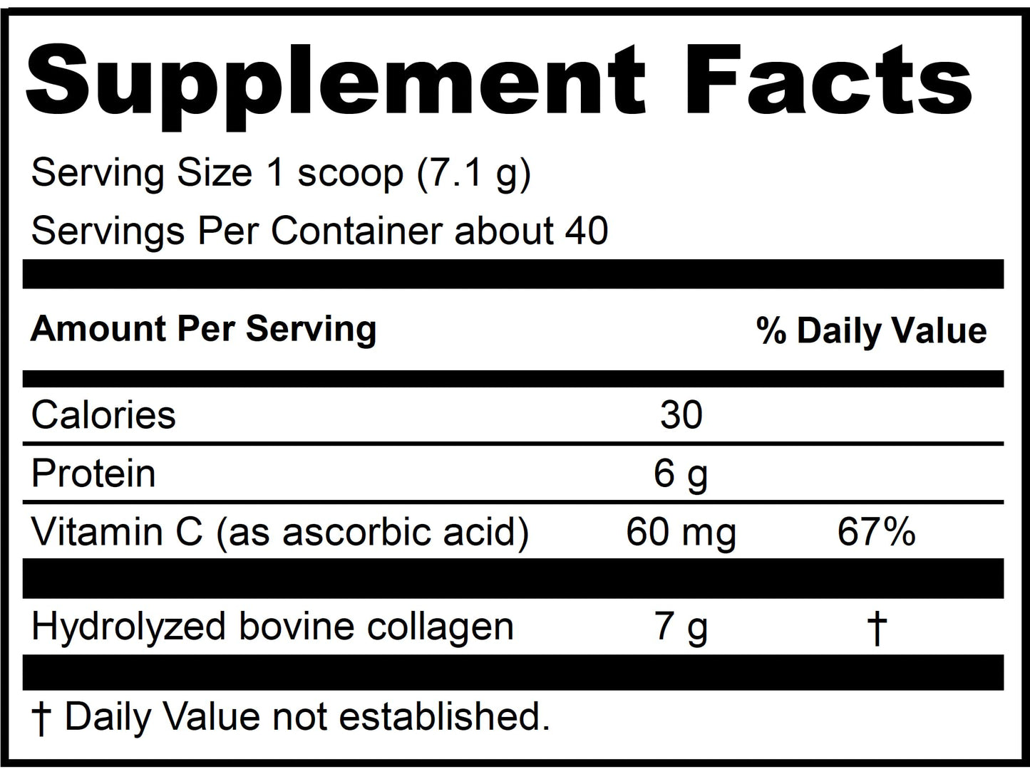 SUBI Hydrolyzed Bovine Collagen - For Healthy Hair, Skin, Nails, Joints -Type 1, 3 Collagen peptides, from Hormone-Free Pasture Raised Cows, Non-GMO - Not Flavoured (40 servings) - Available at All In One Marketplace Canada