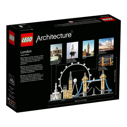 LEGO Architecture London Skyline 21034 Collectible Model Building Kit with London Eye, Big Ben, and Tower Bridge, Office Home Décor, Skyline Collection LEGO