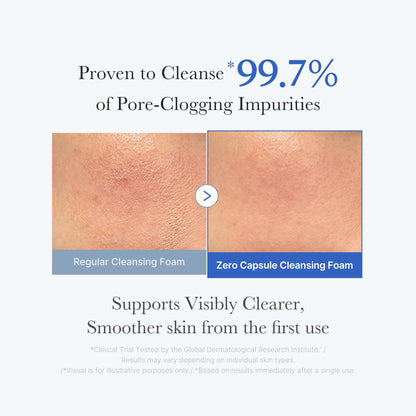medicube Zero Pore Clear Blue Capsule Facial Deep Cleanser for Skin Texture, Blackhead & Pore Care | AHA, BHA & PHA for Double Cleansing, Daily Gentle Face Wash, Korean Skincare | 120g / 4.23 oz - Available at All In One Marketplace Canada