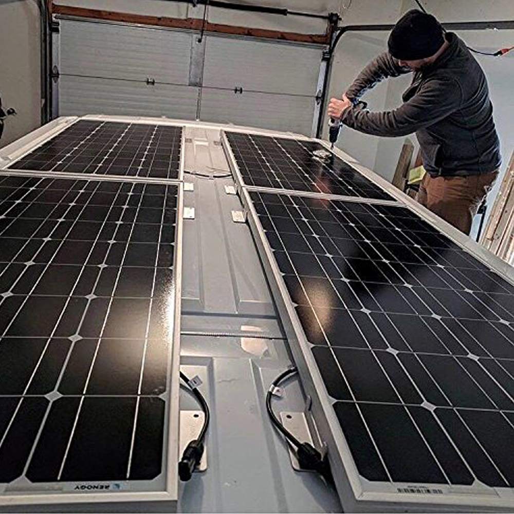 Renogy 4 Sets of Solar Panel Mounting Z Bracket Renogy