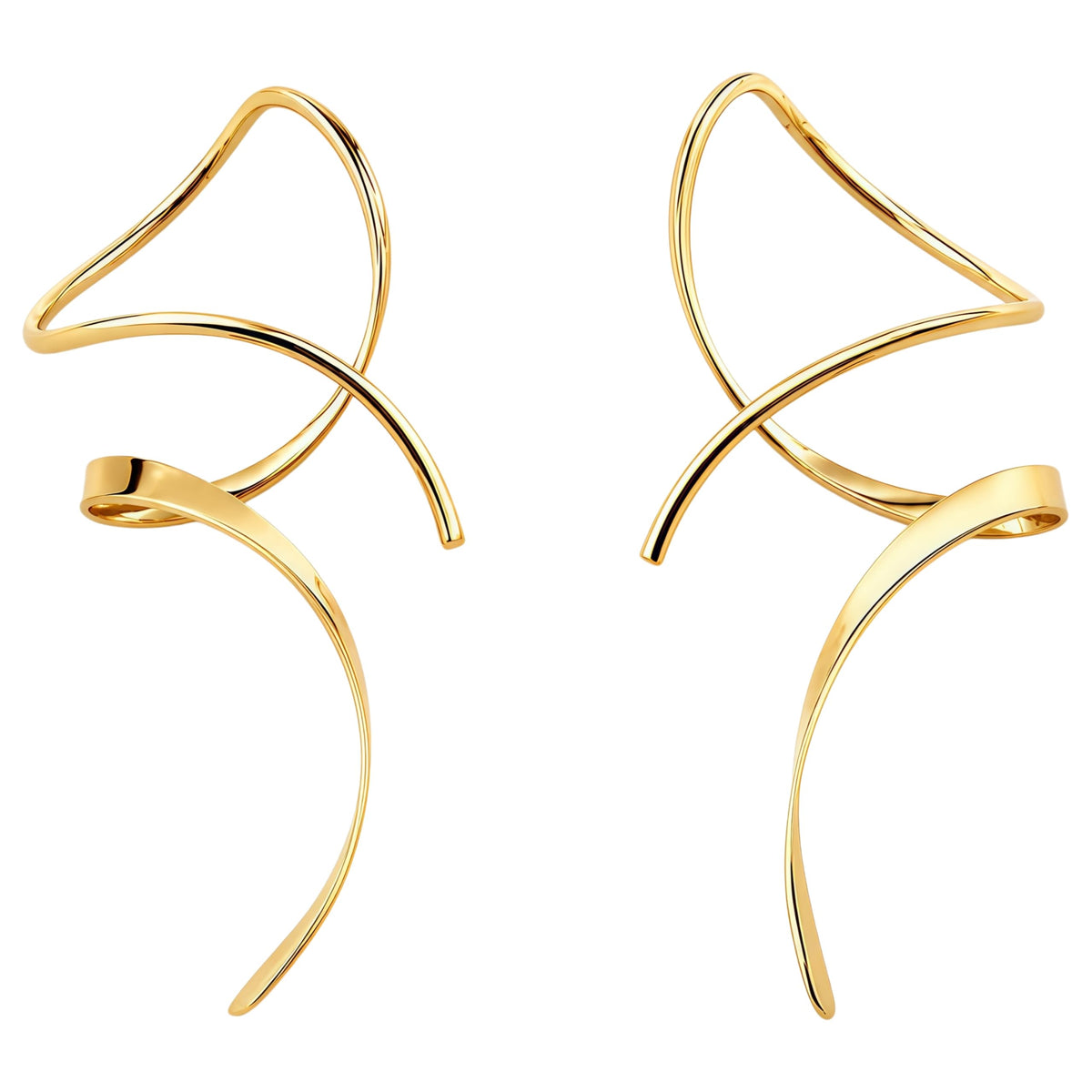 Earrings for Women Spiral threader earrings 14K gold earrings hand bent dangle earrings for women，suitable for gift giving, perfect for your birthday party, Christmas, gift giving. 🍁 All In One Marketplace Canada