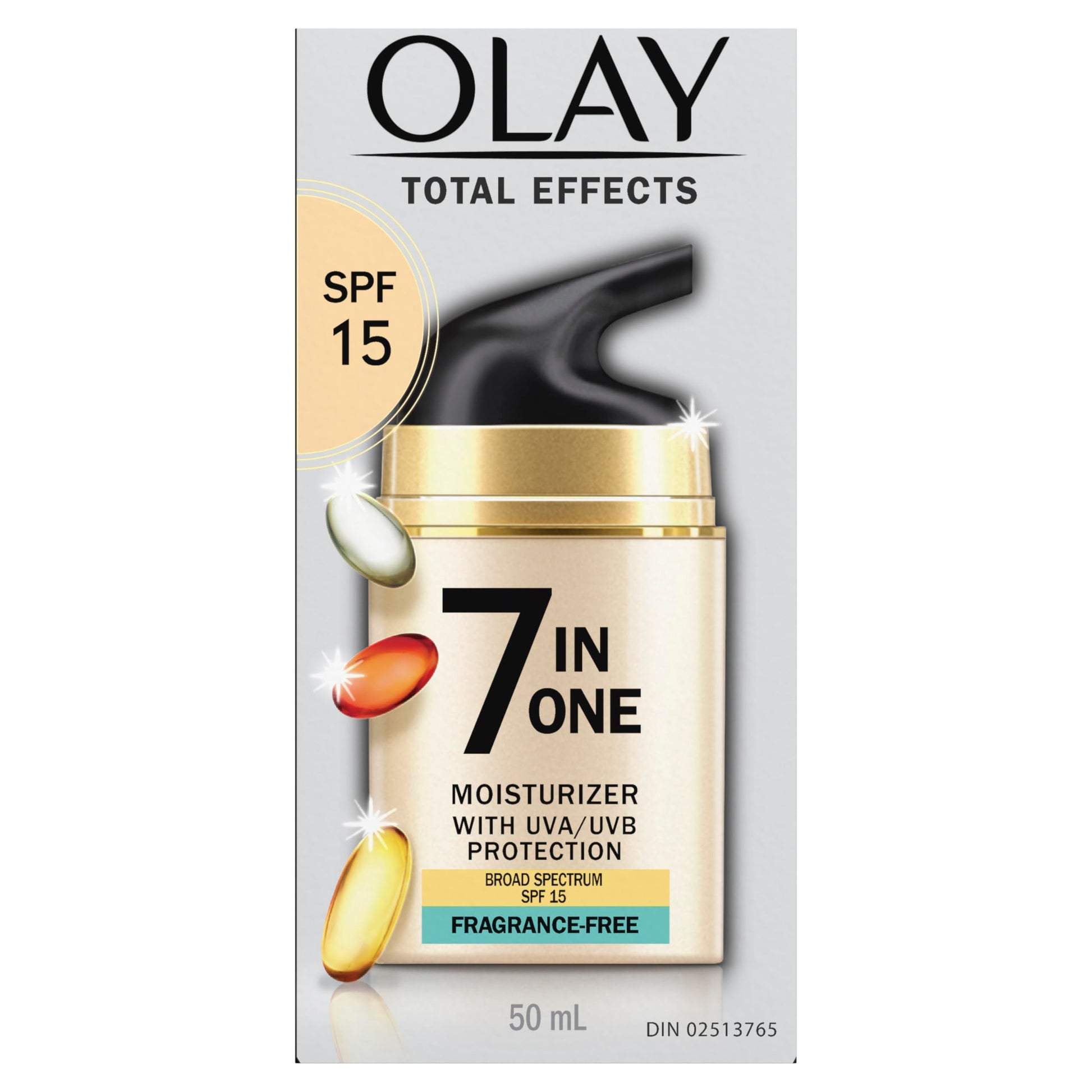 Olay Total Effects 7 in 1 Anti-Aging UV Moisturizer SPF 15, Fragrance Free, 50 mL Olay