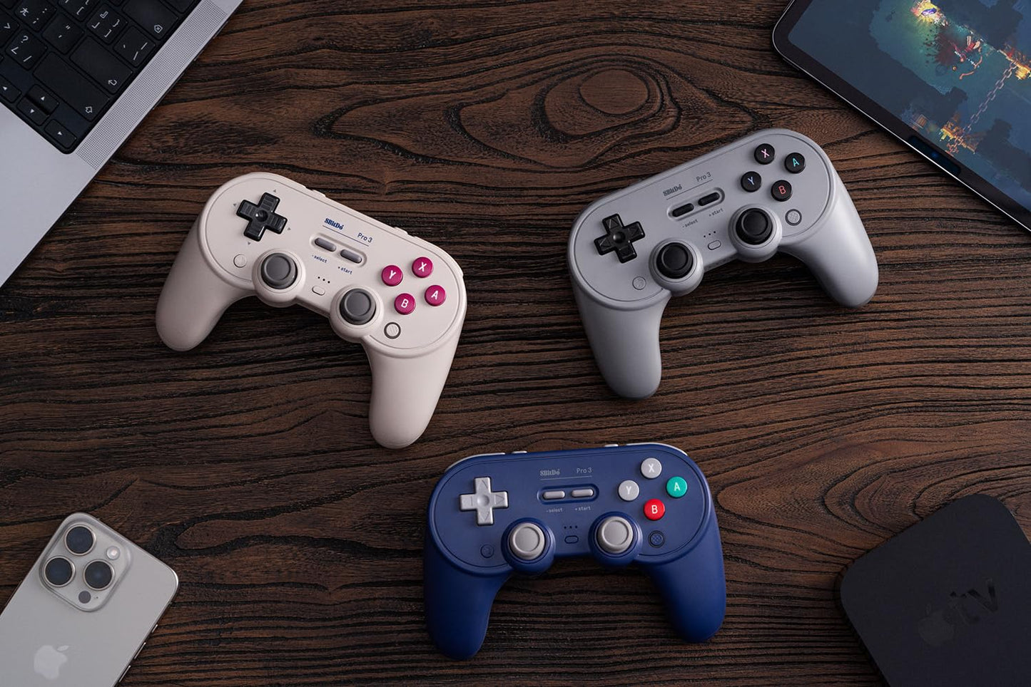 8BitDo Pro 3 Bluetooth Controller for Switch/Switch 2 – TMR Joysticks, Swappable ABXY Buttons, Pro Back Buttons, Charging Dock, Hall Effect Triggers, for Windows, Apple, SteamOS, Android - Gray 🍁 All In One Marketplace Canada