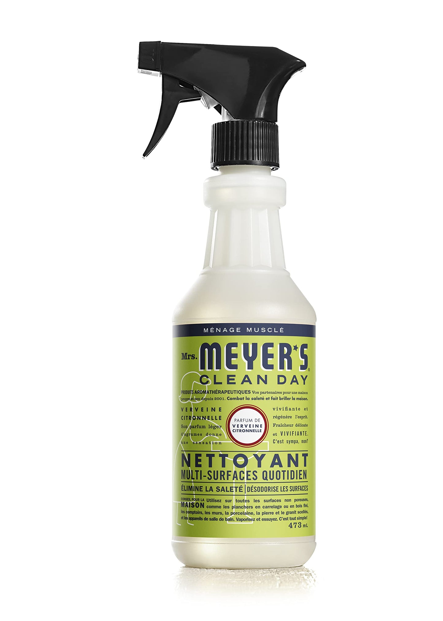 Mrs. Meyer's Clean Day Multi-Surface Cleaner Spray, All-Purpose Cleaner Solution for Home & Kitchen, Lemon Verbena Scent, 473 ml Spray Bottles, 4 Pack MRS. MEYER'S