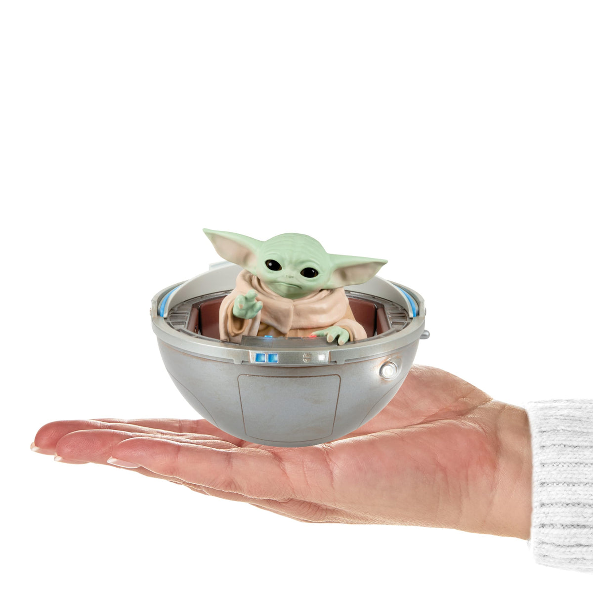 Hallmark Keepsake Christmas Ornament 2024, Star Wars: The Mandalorian Grogu in Hovering Pram with Light, Sound and Motion, Gifts for Star Wars Fans 🍁 All In One Marketplace Canada