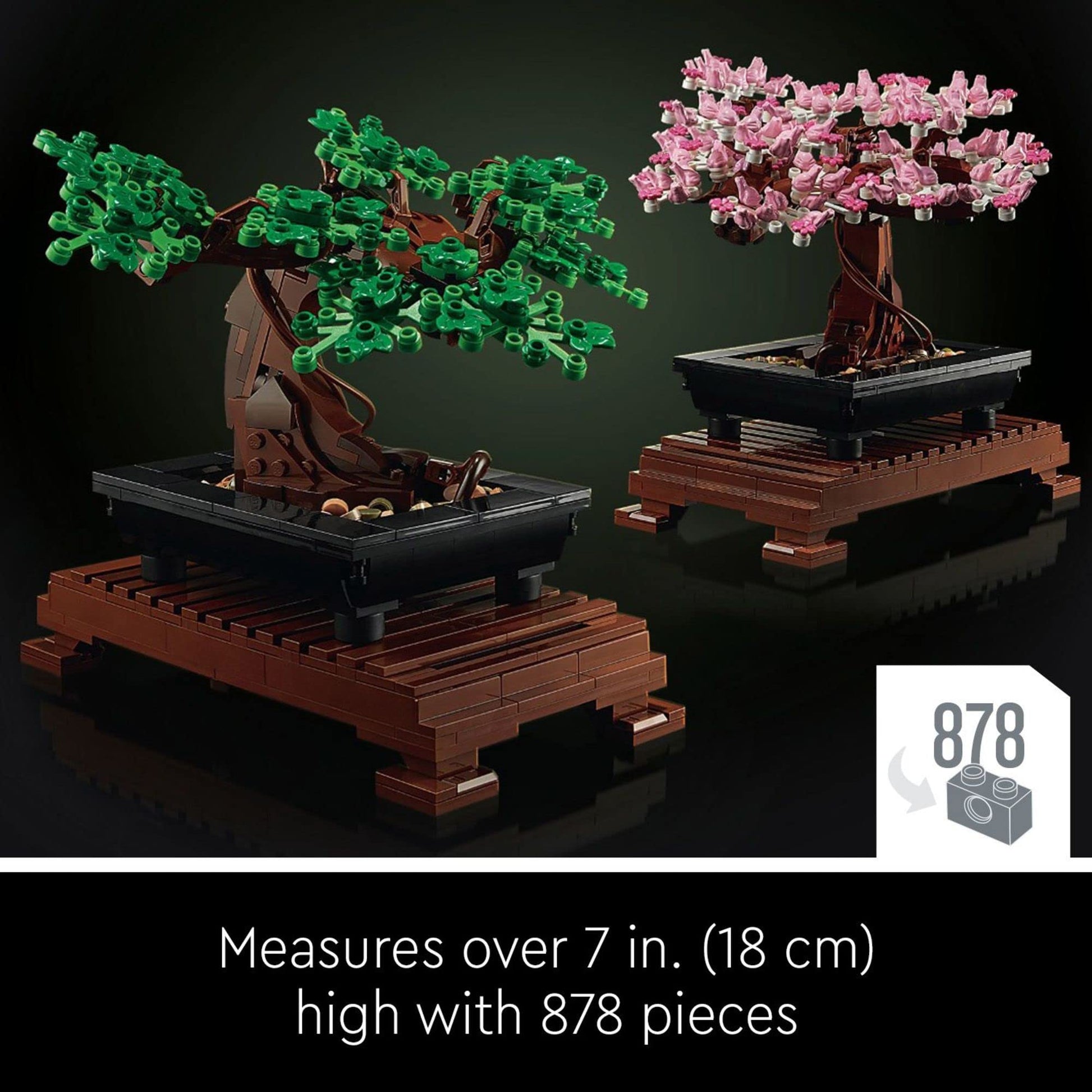 LEGO Icons Bonsai Tree Building Set - Artificial Bonsai Tree Plants for Home Decor, Adults Ages 18+ - Faux, Fake Plants for Table, Desk, Office - Birthday Gift for Men & Women - 10281 LEGO