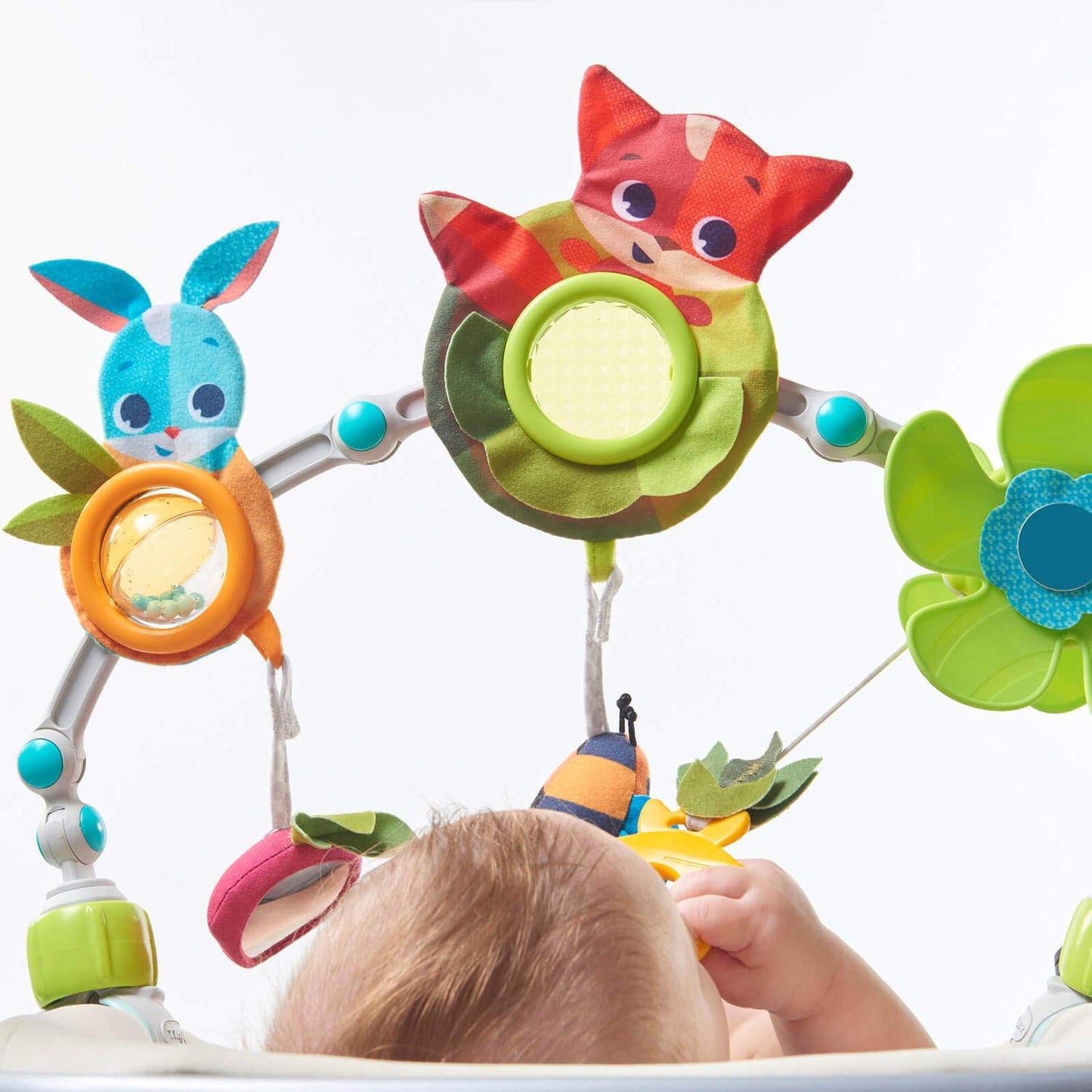 Tiny Love Sunny Stroll Arch, Baby Arch, Easy Universal Attachment, Baby Bouncer and Stroller Accessory, Games Bar- Meadow Days 🍁 All In One Marketplace Canada