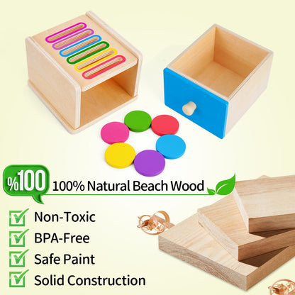 FCSONU Toddlers Montessori Coin Box Toys for 1 2 3 Year Old Boys Girls Baby 🍁 All In One Marketplace Canada