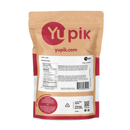 Yupik Candy Corn, 1 kg , 6 Count, Classic Halloween Candy, Kernel-Shaped, Tangerine Flavor, Sweet Creamy Candies, Delicious Snack, Ideal for Gifting & Recipes